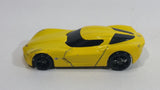 2010 Hot Wheels 2009 Corvette StingRay Concept Yellow Die Cast Toy Car Vehicle