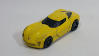 2010 Hot Wheels 2009 Corvette StingRay Concept Yellow Die Cast Toy Car Vehicle