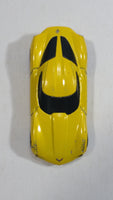 2010 Hot Wheels 2009 Corvette StingRay Concept Yellow Die Cast Toy Car Vehicle