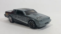 2011 Hot Wheels Buick Grand National Pennzoil Metallic Grey Die Cast Toy Car Vehicle