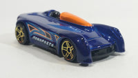 2015 Hot Wheels Monoposto Blue Die Cast Toy Car Vehicle