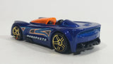 2015 Hot Wheels Monoposto Blue Die Cast Toy Car Vehicle