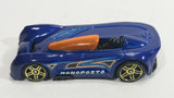 2015 Hot Wheels Monoposto Blue Die Cast Toy Car Vehicle