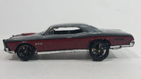 2009 Hot Wheels Larry's Garage '67 Pontiac GTO Metalflake Silver & Maroon Die Cast Toy Muscle Car Vehicle