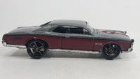 2009 Hot Wheels Larry's Garage '67 Pontiac GTO Metalflake Silver & Maroon Die Cast Toy Muscle Car Vehicle