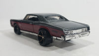 2009 Hot Wheels Larry's Garage '67 Pontiac GTO Metalflake Silver & Maroon Die Cast Toy Muscle Car Vehicle