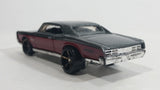 2009 Hot Wheels Larry's Garage '67 Pontiac GTO Metalflake Silver & Maroon Die Cast Toy Muscle Car Vehicle