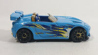 2010 Hot Wheels Hot Tunerz Tantrum Light Blue Die Cast Toy Car Vehicle