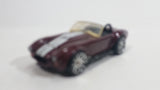 2010 Hot Wheels Hot Auctions Classic Cobra Convertible Maroon Die Cast Toy Car Vehicle w/ Opening Hood