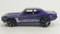 2009 Hot Wheels Muscle Mania '69 Camaro Purple Die Cast Toy Muscle Car Vehicle