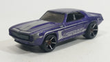 2009 Hot Wheels Muscle Mania '69 Camaro Purple Die Cast Toy Muscle Car Vehicle