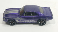 2009 Hot Wheels Muscle Mania '69 Camaro Purple Die Cast Toy Muscle Car Vehicle