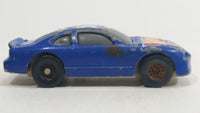 2000 Hot Wheels Racer Nascar #44 7/20 Blue Die Cast Toy Race Car Vehicle McDonald's Happy Meal