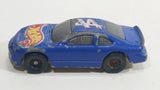 2000 Hot Wheels Racer Nascar #44 7/20 Blue Die Cast Toy Race Car Vehicle McDonald's Happy Meal