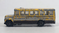 1985-1995 Matchbox School Bus District 2 Yellow Die Cast Toy Car Vehicle