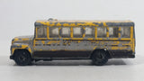 1985-1995 Matchbox School Bus District 2 Yellow Die Cast Toy Car Vehicle