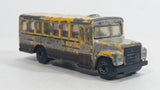 1985-1995 Matchbox School Bus District 2 Yellow Die Cast Toy Car Vehicle