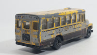 1985-1995 Matchbox School Bus District 2 Yellow Die Cast Toy Car Vehicle