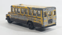 1985-1995 Matchbox School Bus District 2 Yellow Die Cast Toy Car Vehicle