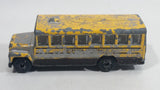 1985-1995 Matchbox School Bus District 2 Yellow Die Cast Toy Car Vehicle