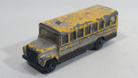 1985-1995 Matchbox School Bus District 2 Yellow Die Cast Toy Car Vehicle