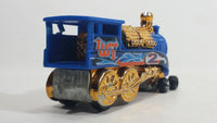 2006 Hot Wheels Wild Things Rail Rodder Locomotive Train #2 Blue and Gold Die Cast Toy Car Vehicle