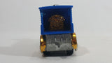 2006 Hot Wheels Wild Things Rail Rodder Locomotive Train #2 Blue and Gold Die Cast Toy Car Vehicle