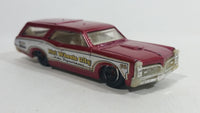 2010 Hot Wheels City Works Custom '66 GTO Wagon Fire Department Dark Red and White Die Cast Toy Car Vehicle