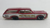 2010 Hot Wheels City Works Custom '66 GTO Wagon Fire Department Dark Red and White Die Cast Toy Car Vehicle