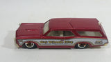 2010 Hot Wheels City Works Custom '66 GTO Wagon Fire Department Dark Red and White Die Cast Toy Car Vehicle