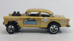 2013 Hot Wheels HW Showroom American Turbo '55 Chevy Bel Air Gasser Metallic Champagne Gold Die Cast Toy Muscle Car Vehicle