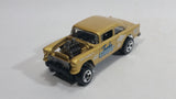 2013 Hot Wheels HW Showroom American Turbo '55 Chevy Bel Air Gasser Metallic Champagne Gold Die Cast Toy Muscle Car Vehicle