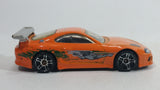 2013 Hot Wheels HW City Street Power Toyota Supra Orange Die Cast Toy Car Vehicle