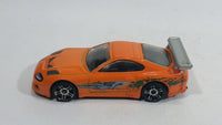 2013 Hot Wheels HW City Street Power Toyota Supra Orange Die Cast Toy Car Vehicle