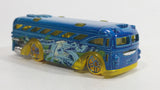 2013 Hot Wheels HW City Graffiti Rides Surfin' School Bus Yellow Die Cast Toy Car Vehicle