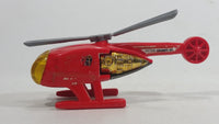 2009 Hot Wheels HW City Works Killer Copter Sky Fire Channel 68 Red Die Cast Toy Helicopter Aircraft Vehicle