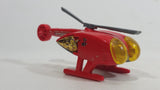 2009 Hot Wheels HW City Works Killer Copter Sky Fire Channel 68 Red Die Cast Toy Helicopter Aircraft Vehicle