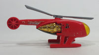 2009 Hot Wheels HW City Works Killer Copter Sky Fire Channel 68 Red Die Cast Toy Helicopter Aircraft Vehicle