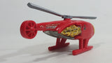 2009 Hot Wheels HW City Works Killer Copter Sky Fire Channel 68 Red Die Cast Toy Helicopter Aircraft Vehicle