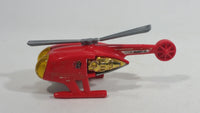 2009 Hot Wheels HW City Works Killer Copter Sky Fire Channel 68 Red Die Cast Toy Helicopter Aircraft Vehicle