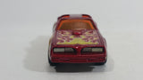 2010 Hot Wheels Race World Volcano Hot Bird Pontiac Firebird Metalflake Red Die Cast Toy Car Vehicle