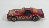 2010 Hot Wheels Race World Volcano Hot Bird Pontiac Firebird Metalflake Red Die Cast Toy Car Vehicle