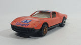 Yatming Lamborghini Miura Classic #17 Turbo Orange Die Cast Toy Car Vehicle