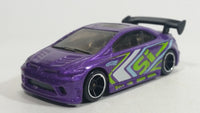 2010 Hot Wheels Hot Tunerz 2006 Honda Civic SI Purple Die Cast Toy Car Vehicle