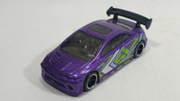 2010 Hot Wheels Hot Tunerz 2006 Honda Civic SI Purple Die Cast Toy Car Vehicle