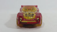 2010 Hot Wheels Race World Earth Nerve Hammer Transparent Red Die Cast Toy Car Vehicle