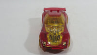 2010 Hot Wheels Race World Earth Nerve Hammer Transparent Red Die Cast Toy Car Vehicle