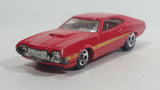 2011 Hot Wheels '72 Ford Gran Torino Sport Red Die Cast Toy Muscle Car Vehicle