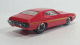 2011 Hot Wheels '72 Ford Gran Torino Sport Red Die Cast Toy Muscle Car Vehicle