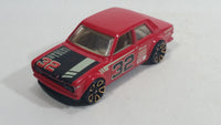 2012 Hot Wheels Faster Than Ever Datsun Bluebird 510 Red #32 Die Cast Toy Race Car Vehicle